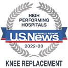 USNWR Knee Replacement badge