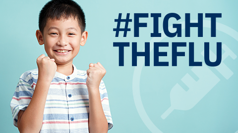 Fight the Flu marketing tile